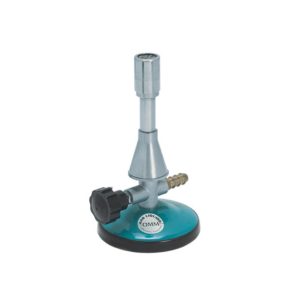 Labbox Meker burner with grid and needle valve For butane and propane gas, standard connection