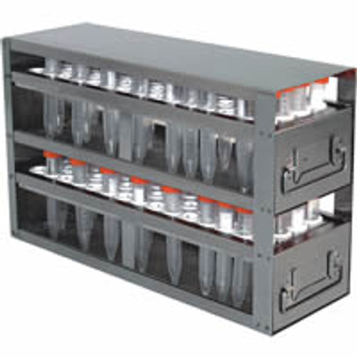 [A-FR-15-120] stainless steel laboratory freezer rack with drawer for 15ml centrifuge tubes 