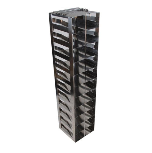 [FR-A-CH-SP-2-11] vertical freezer rack with spring locking clip for chest freezers holds 2 boxes 